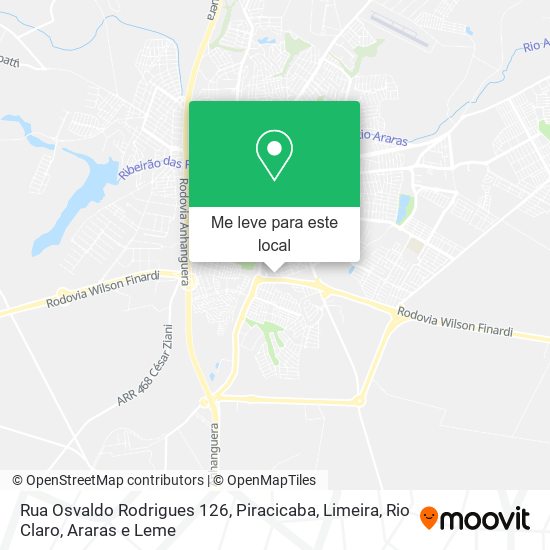 Rua Osvaldo Rodrigues 126 mapa