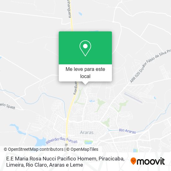 E.E Maria Rosa Nucci Pacifico Homem mapa