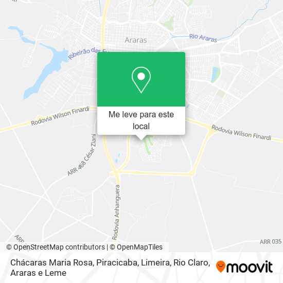 Chácaras Maria Rosa mapa