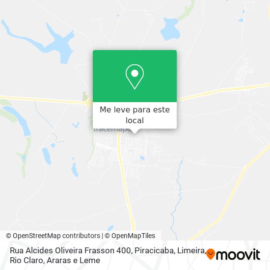 Rua Alcides Oliveira Frasson 400 mapa