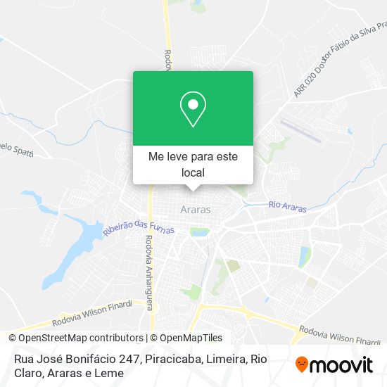 Rua José Bonifácio 247 mapa