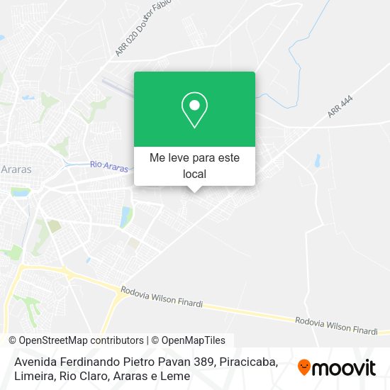 Avenida Ferdinando Pietro Pavan 389 mapa