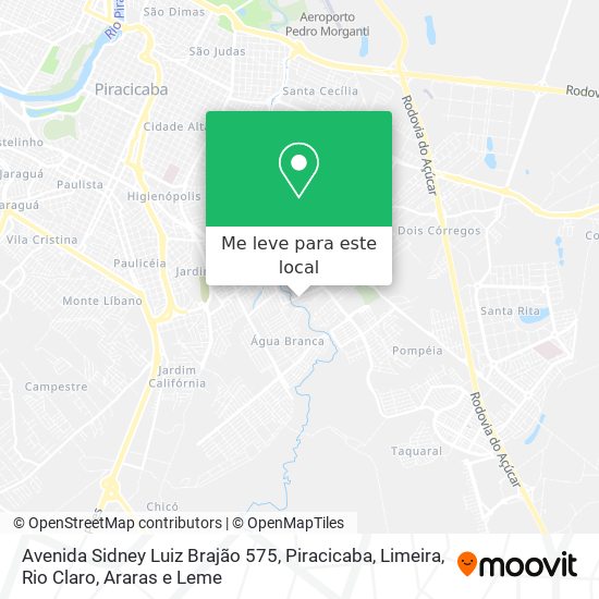 Avenida Sidney Luiz Brajão 575 mapa