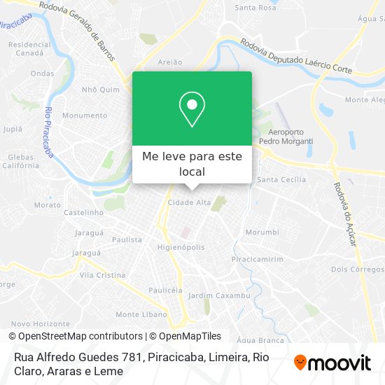 Rua Alfredo Guedes 781 mapa