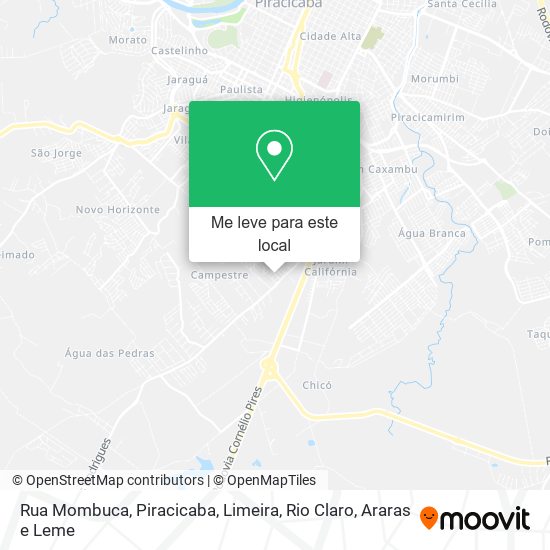 Rua Mombuca mapa