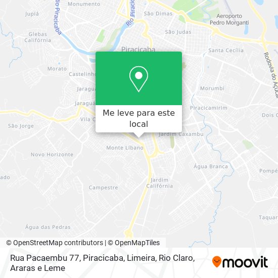 Rua Pacaembu 77 mapa