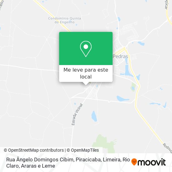 Rua Ângelo Domingos Cibim mapa