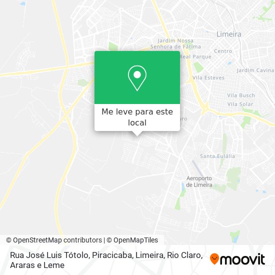 Rua José Luis Tótolo mapa