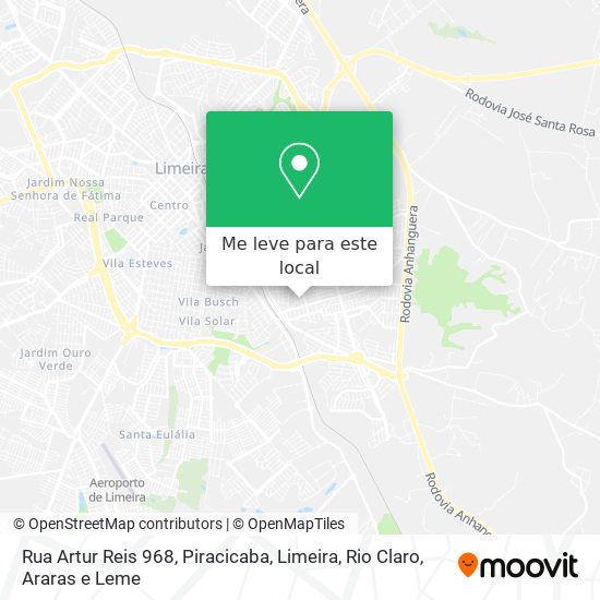 Rua Artur Reis 968 mapa