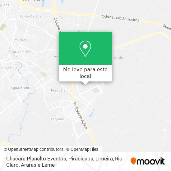 Chacara Planalto Eventos mapa