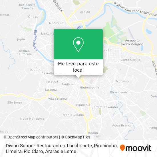 Divino Sabor - Restaurante / Lanchonete mapa
