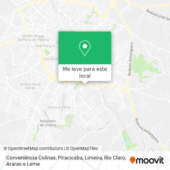 Conveniência Colinas mapa