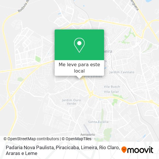Padaria Nova Paulista mapa