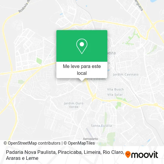 Padaria Nova Paulista mapa
