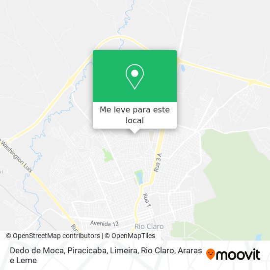 Dedo de Moca mapa