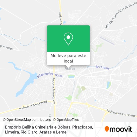 Empório Bellita Chinelaria e Bolsas mapa