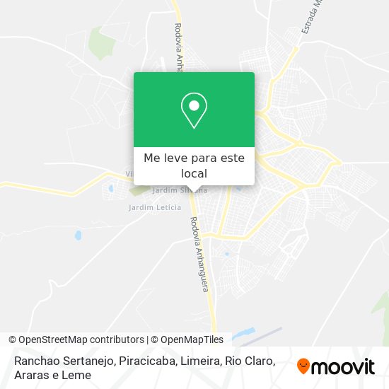 Ranchao Sertanejo mapa
