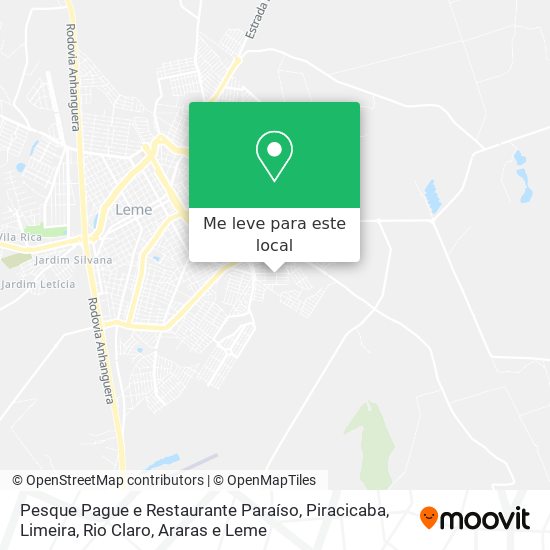 Pesque Pague e Restaurante Paraíso mapa