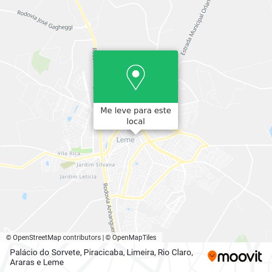 Palácio do Sorvete mapa