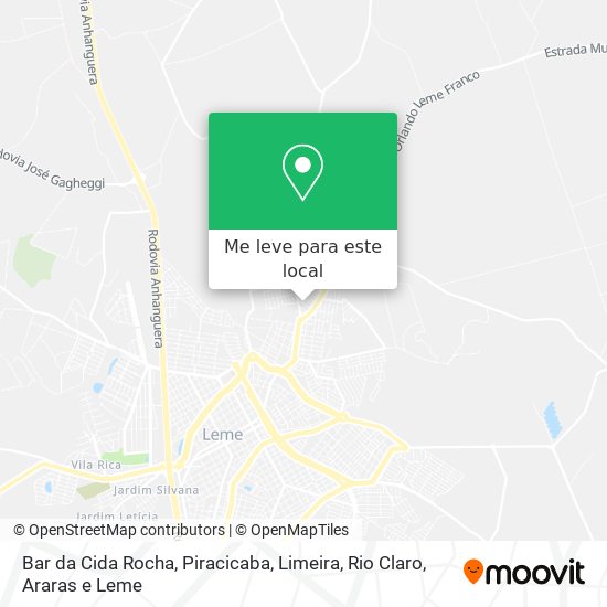 Bar da Cida Rocha mapa