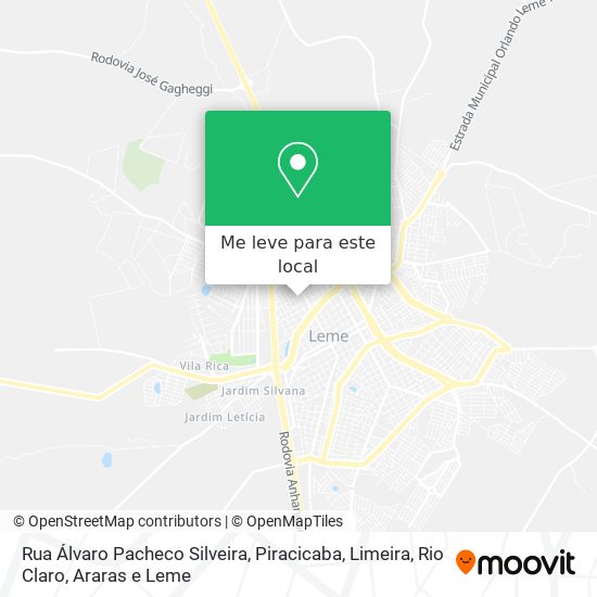 Rua Álvaro Pacheco Silveira mapa