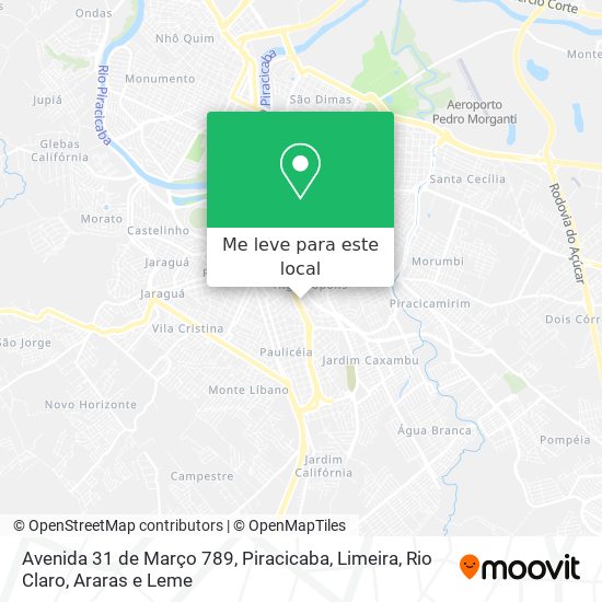 Avenida 31 de Março 789 mapa