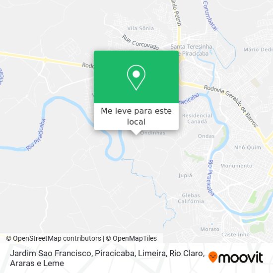 Jardim Sao Francisco mapa