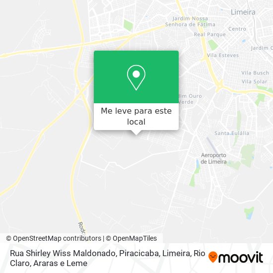 Rua Shirley Wiss Maldonado mapa