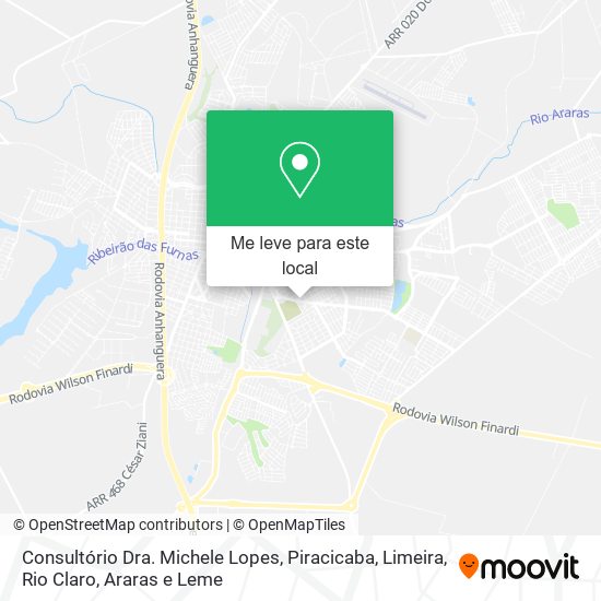 Consultório Dra. Michele Lopes mapa