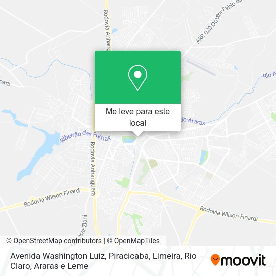 Avenida Washington Luiz mapa
