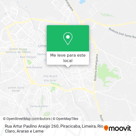 Rua Artur Paulino Araújo 260 mapa