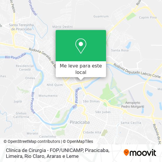 Clínica de Cirurgia - FOP / UNICAMP mapa