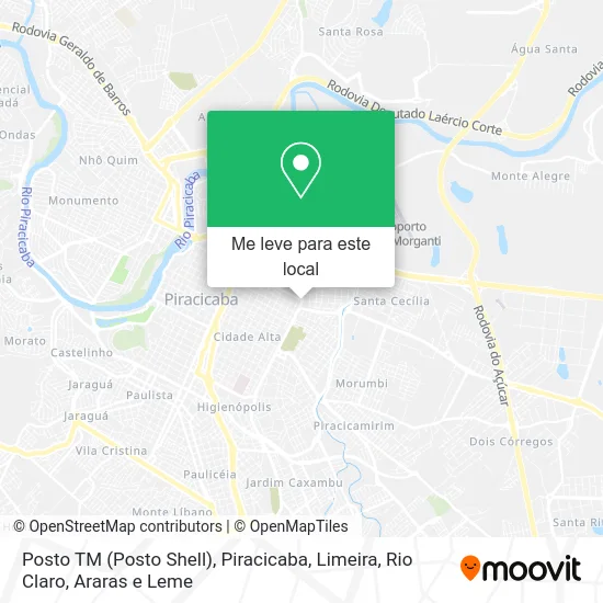 Posto TM (Posto Shell) mapa