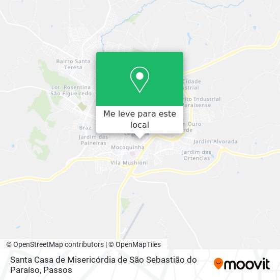 Santa Casa de Misericórdia de São Sebastião do Paraíso mapa