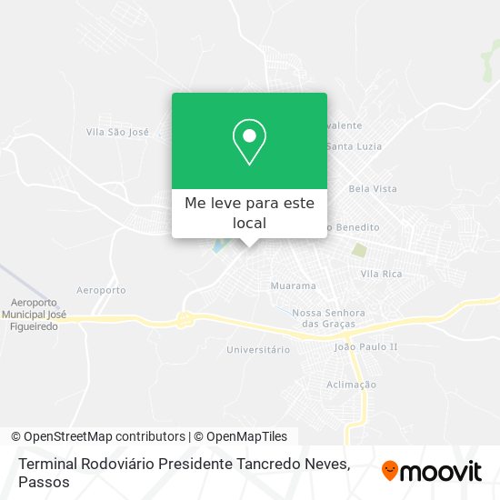 Terminal Rodoviário Presidente Tancredo Neves mapa