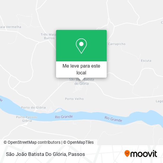 São João Batista Do Glória mapa