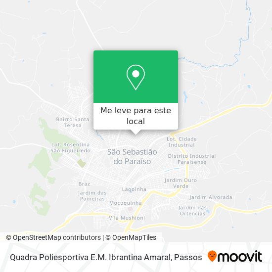 Quadra Poliesportiva E.M. Ibrantina Amaral mapa