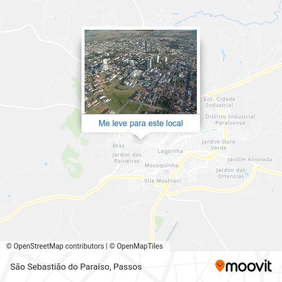 São Sebastião do Paraíso mapa