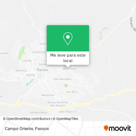 Campo Oriente mapa