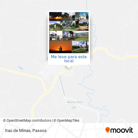 Itaú de Minas mapa