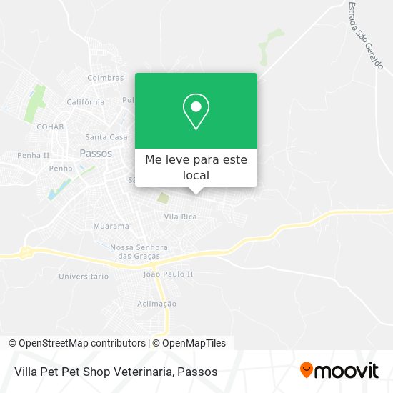Villa Pet Pet Shop Veterinaria mapa