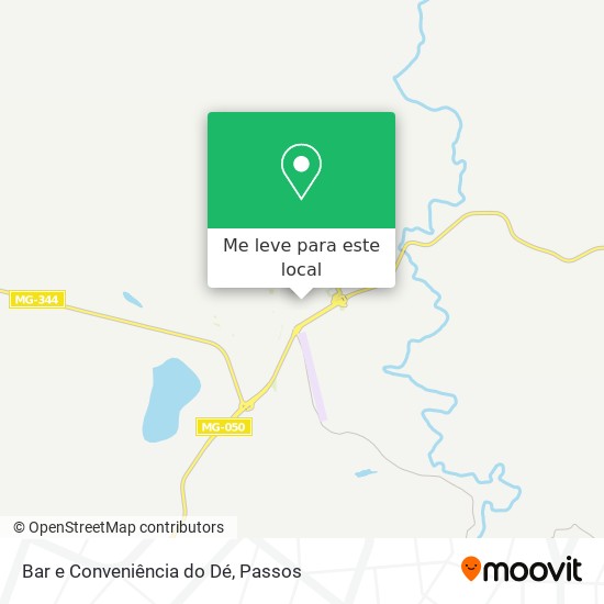 Bar e Conveniência do Dé mapa