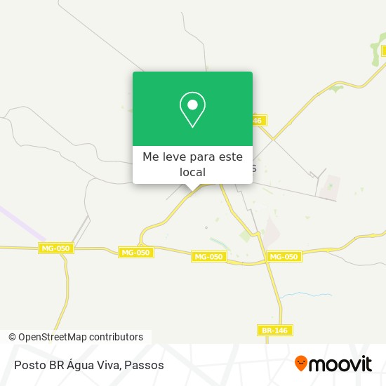 Posto BR Água Viva mapa