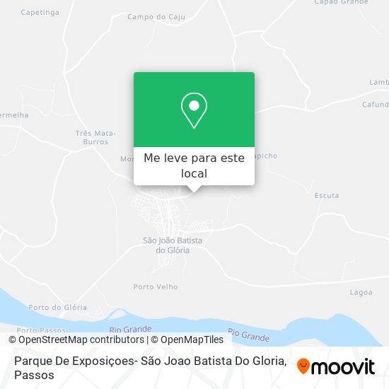Parque De Exposiçoes- São Joao Batista Do Gloria mapa