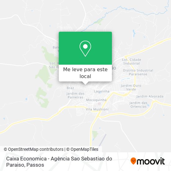 Caixa Economica - Agência Sao Sebastiao do Paraiso mapa