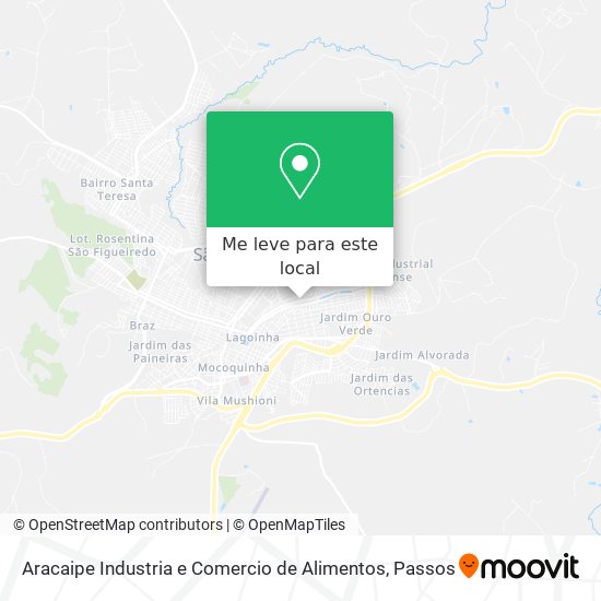 Aracaipe Industria e Comercio de Alimentos mapa