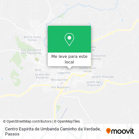 Centro Espírita de Umbanda Caminho da Verdade mapa