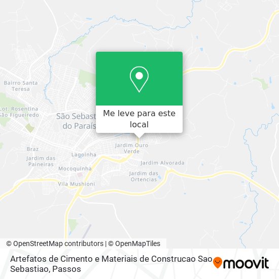 Artefatos de Cimento e Materiais de Construcao Sao Sebastiao mapa