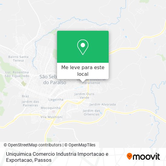 Uniquimica Comercio Industria Importacao e Exportacao mapa