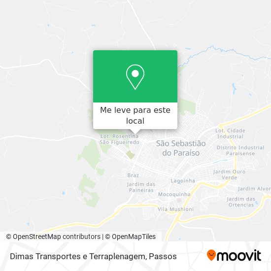 Dimas Transportes e Terraplenagem mapa